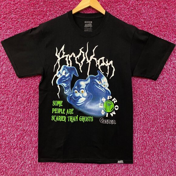 Broken Promises X Casper People Are Scarier T-Shirt Medium - Picture 1 of 4